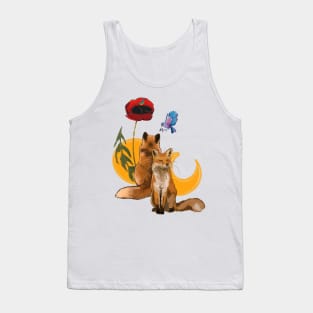 Fox and poppy Tank Top